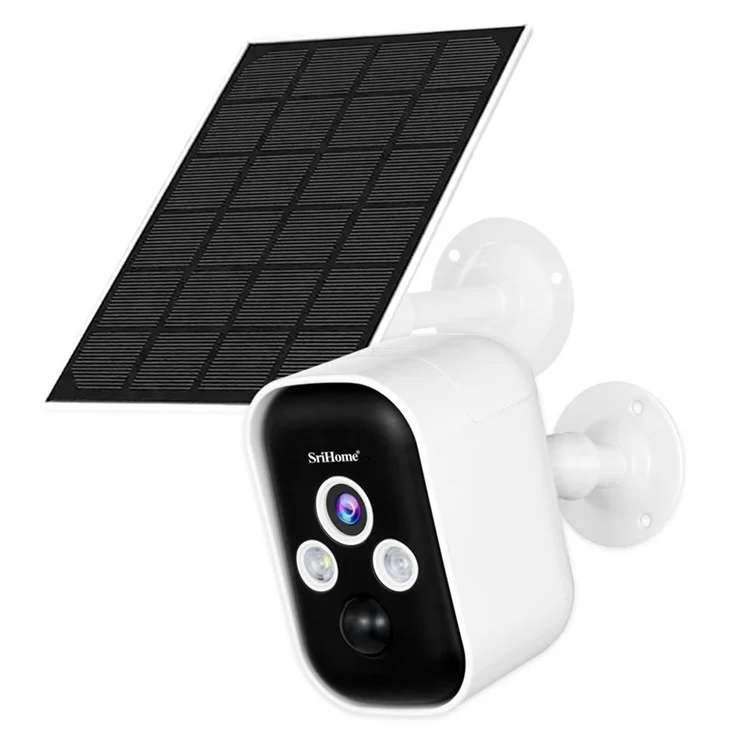 SRIHOME SH033B 1080P HD Low Power Battery Camera Dual Light Full Color Surveillance Camera with Solar Panel