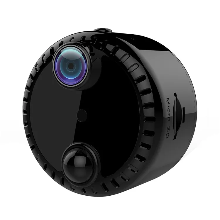 Cámara de red inalámbrica WiFi R10 para el hogar, monitor de vigilancia 4K HD con visión nocturna, cámara remota por teléfono móvil - Negro