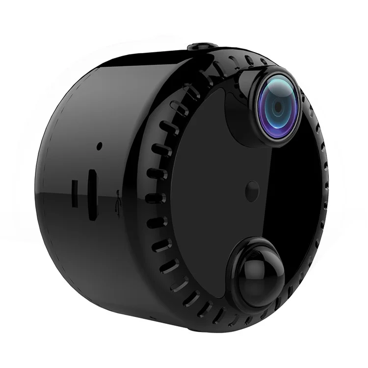 Cámara de red inalámbrica WiFi R10 para el hogar, monitor de vigilancia 4K HD con visión nocturna, cámara remota por teléfono móvil - Negro