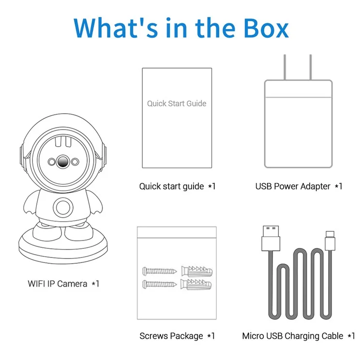 ESCAM PT302 3MP 1296P One Click Appelez Robotman H.265 WiFi IP Camera Home Security CCTV - Bouchon ue