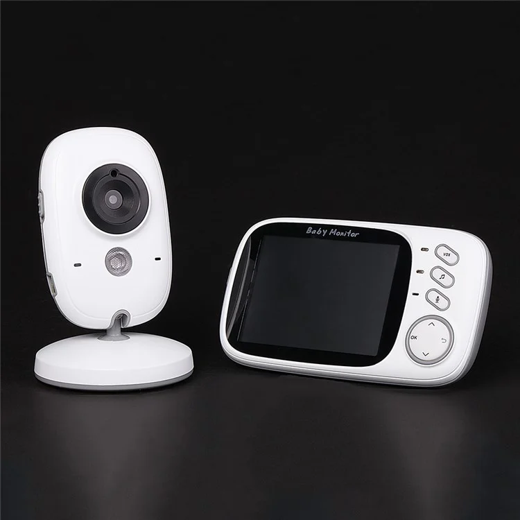 3.2 inch TFT LCD Screen Wireless Baby Care Monitor Camera Indoor Home Two Way Audio HD Camera - UK Plug
