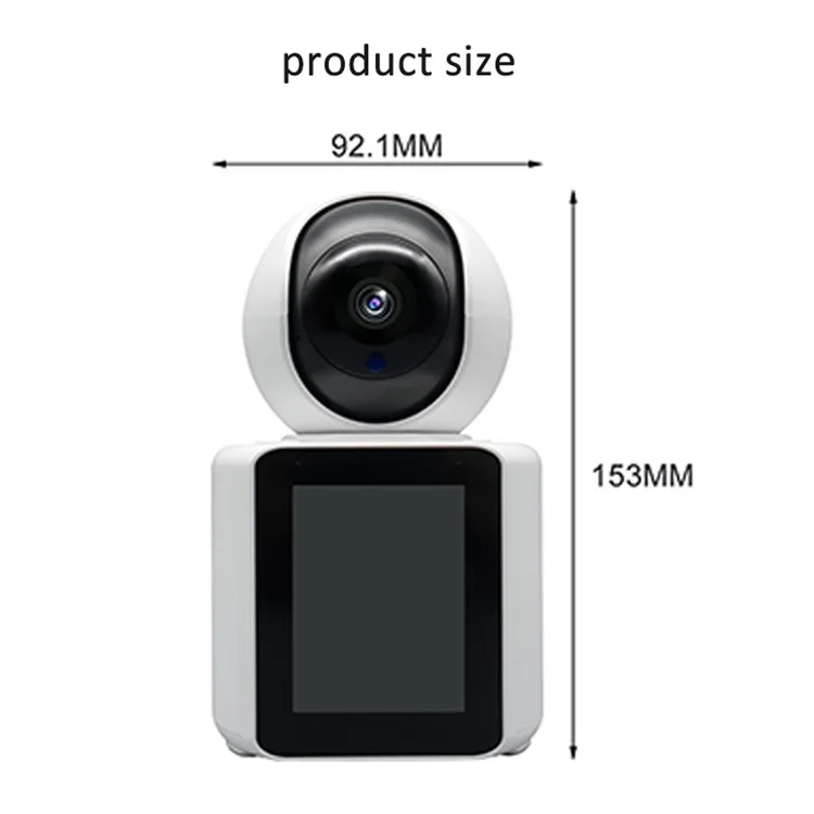 C31 Home Video Chat Camera Monitor Mobile Phone Remote WiFi Intelligent Loop Recording HD Camera - US Plug