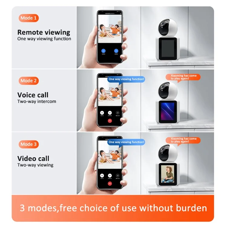 C31 Home Video Chat Camera Monitor Mobile Phone Remote WiFi Intelligent Loop Recording HD Camera - US Plug