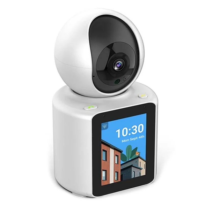SXT003 2.8-inch IPS Display AI Camera Monitor Two-Way Video Surveillance Camera APP Control - UK Plug