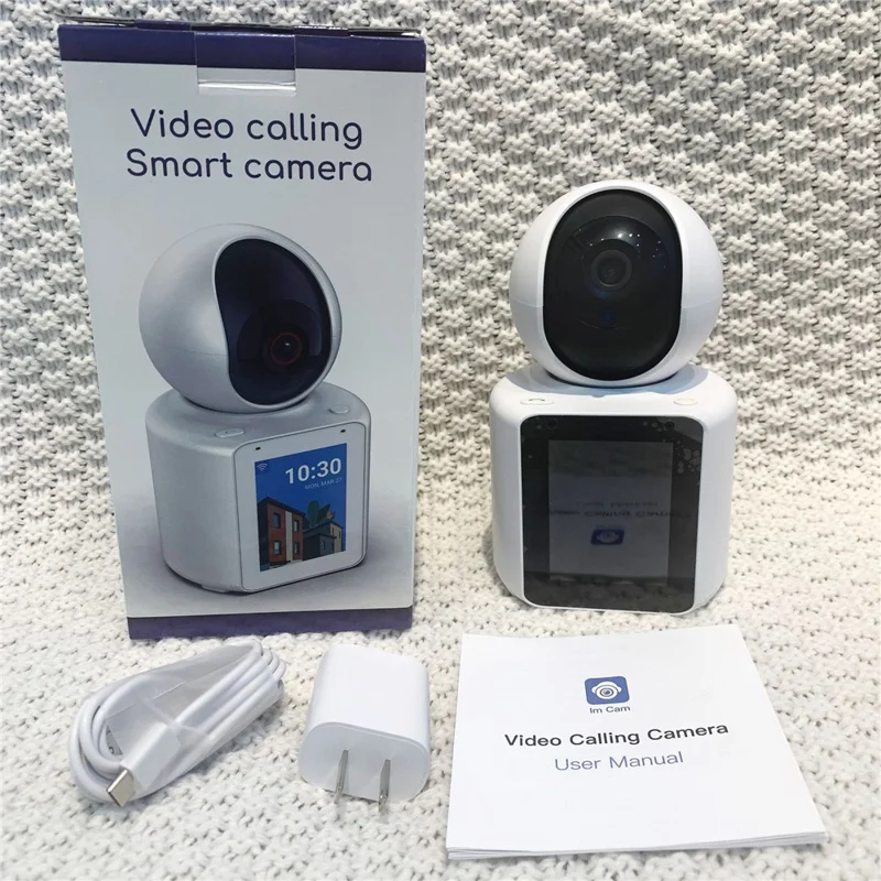 SXT003 2.8-inch IPS Display AI Camera Monitor Two-Way Video Surveillance Camera APP Control - UK Plug