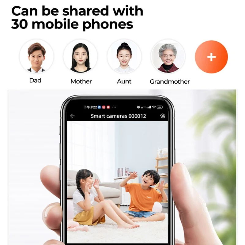 SXT003 2.8-inch IPS Display AI Camera Monitor Two-Way Video Surveillance Camera APP Control - UK Plug