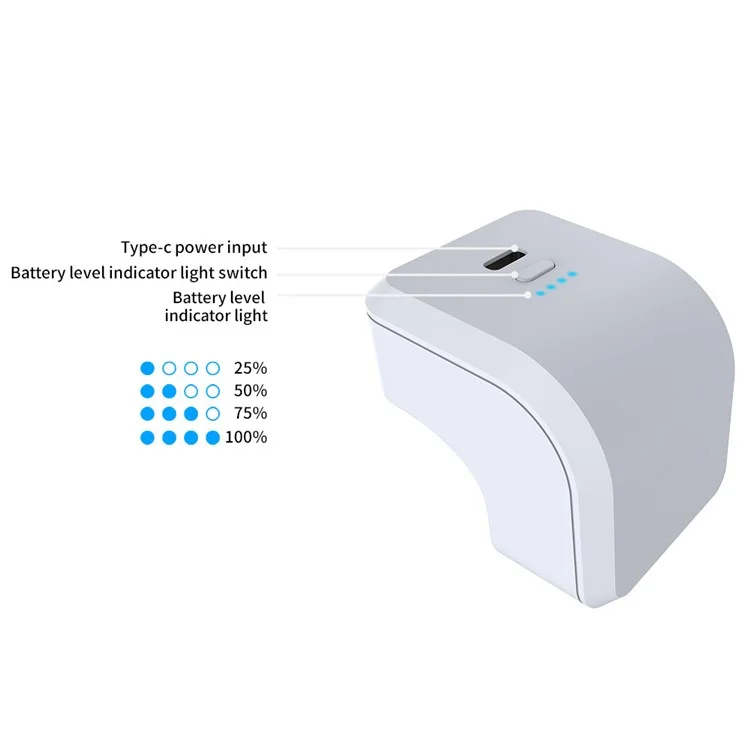 DOBE TP5-3503 Pour PS5 / PS5 DualSense Edge Contrôleur 1600mAh Batterie Pack Gamepad Power Bank Batterie Externe