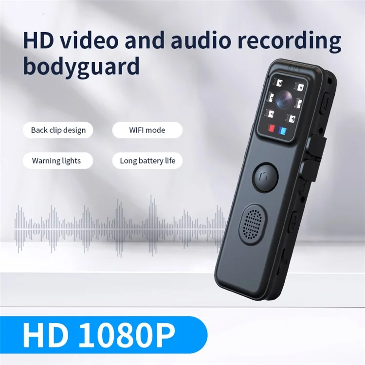 Enregistreur vocal à vision nocturne H81 avec réduction de bruit, enregistreur audio HD WiFi pour conférences et réunions