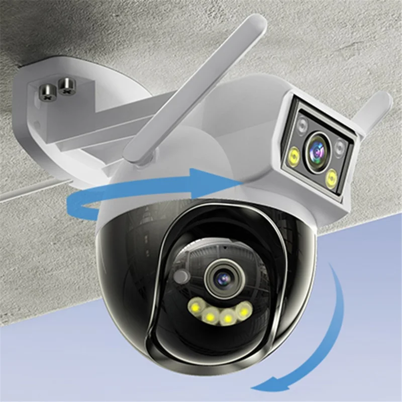 YESIDO KM12 Dual Lens 400W HD Surveillance Camera 360 Degree Wireless WiFi 2.4G Camera Support Two-Way Voice