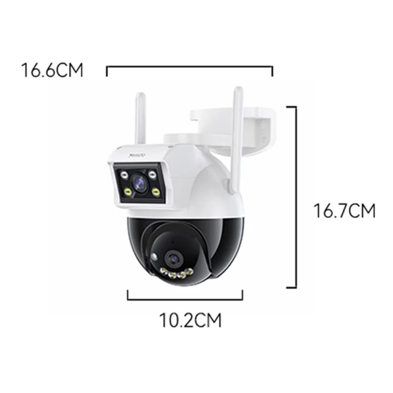 YESIDO KM12 Dual Lens 400W HD Surveillance Camera 360 Degree Wireless WiFi 2.4G Camera Support Two-Way Voice
