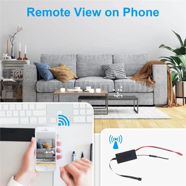 Wireless WiFi Mini Camera HD 1080P Module Camera with DIY Button Motion Detection AVI Home Security Mini Camera