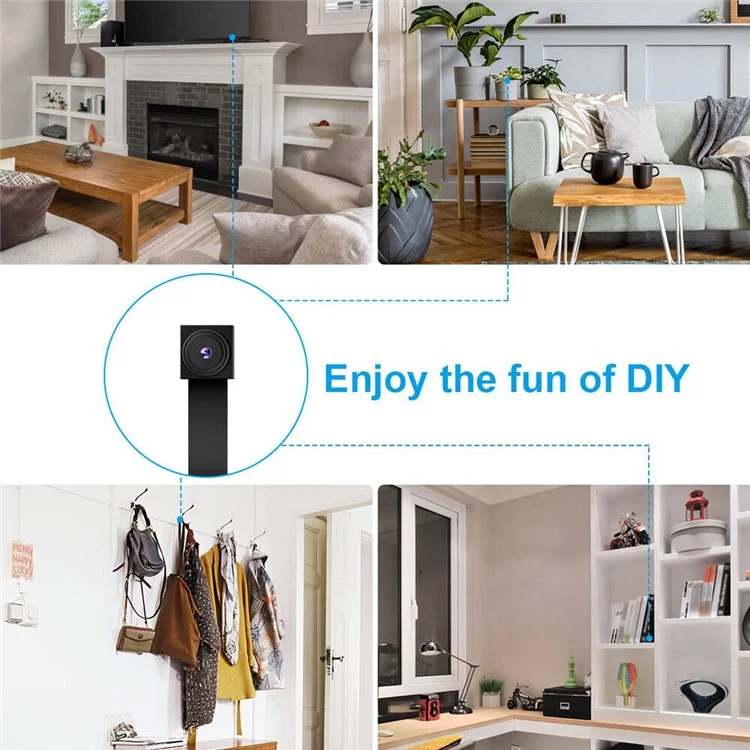 Wireless WiFi Mini Camera HD 1080P Module Camera with DIY Button Motion Detection AVI Home Security Mini Camera