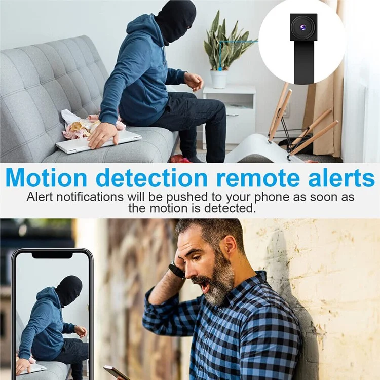 Wireless WiFi Mini Camera HD 1080P Module Camera with DIY Button Motion Detection AVI Home Security Mini Camera
