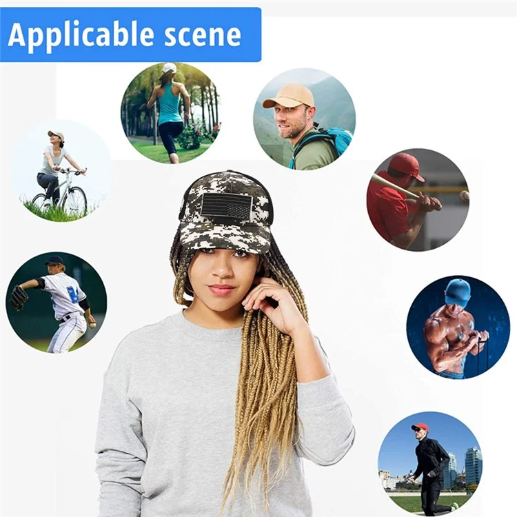 Casqueur de Baseball en Plein Air HD 1080p Loop Record Résilion Visire Bébé Nanny Surveillance Camérie Wifi