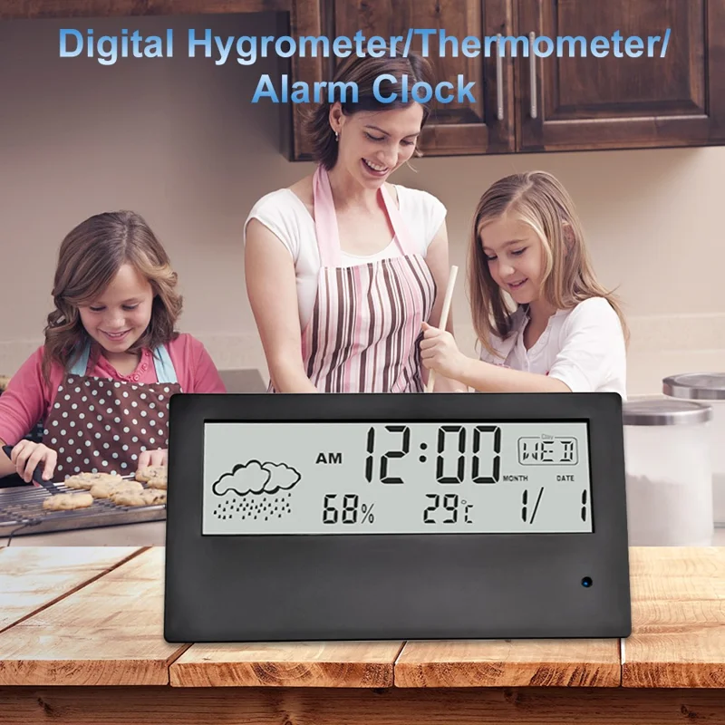 Alarm Clock HD 1080P Home Security WiFi Camera Support Mobile Phone Remote Viewing (Built-in 64GB Memory Card)