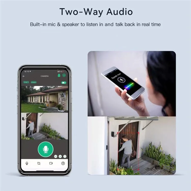 Y5 WiFi Outdoor Camera 8MP Dual Lens Solar Security Camera with 10X Zoom / AI Human Detection