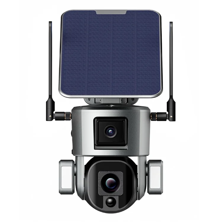 Y5 WiFi Outdoor Camera 8MP Dual Lens Solar Security Camera with 10X Zoom / AI Human Detection