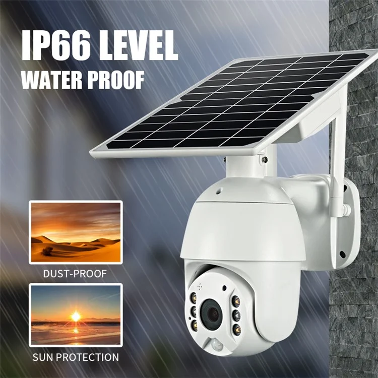 Q3 Solar Camera 1080P HD Night Vision 4G Network Camera Outdoor Surveillance CCTV Camera (EU Version)