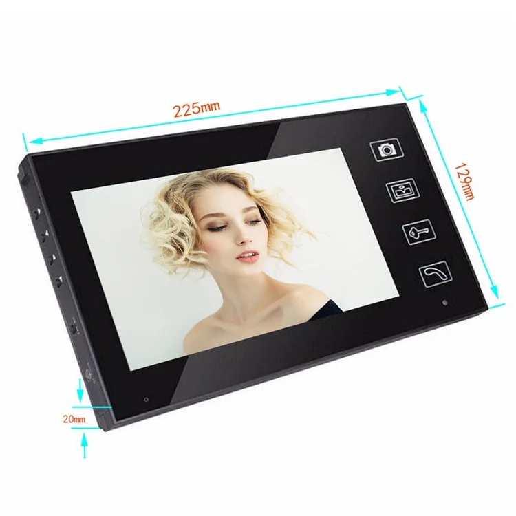 806MJW11 7-Zoll-Video-Viewer-Türklingel-Kamera WiFi Smart Peephole Türklingel, EU-Stecker
