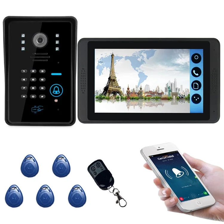 618MJIDS11 EU Plug Outdoor Night Vision P2P WiFi Intercom Video Doorbell