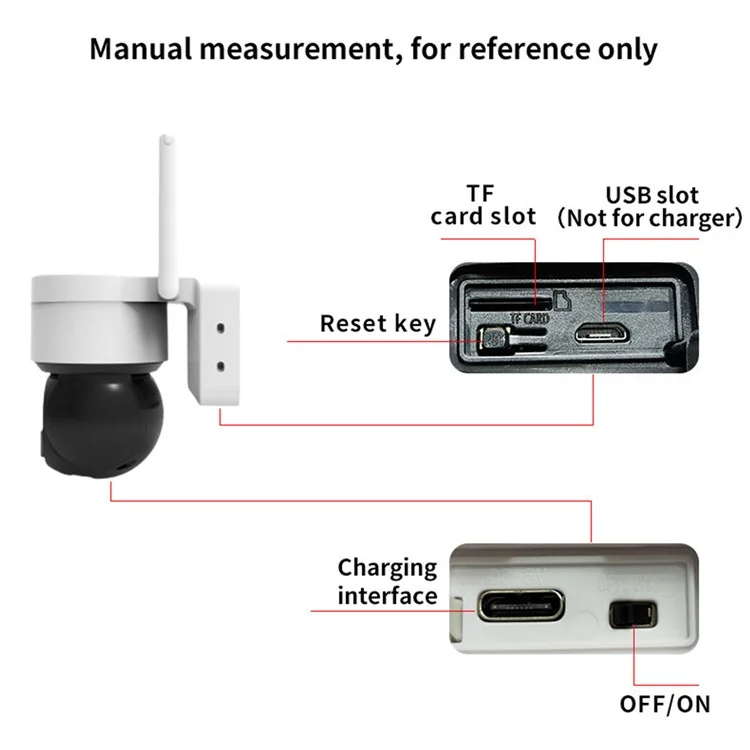 Q4Z 2MP Solar-Powered Camera Wireless WiFi Remote Surveillance Camera