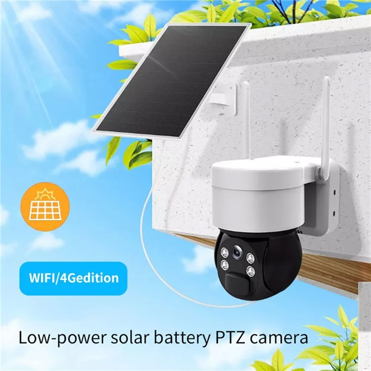 Q4Z 2MP Solar-Powered Camera Wireless WiFi Remote Surveillance Camera