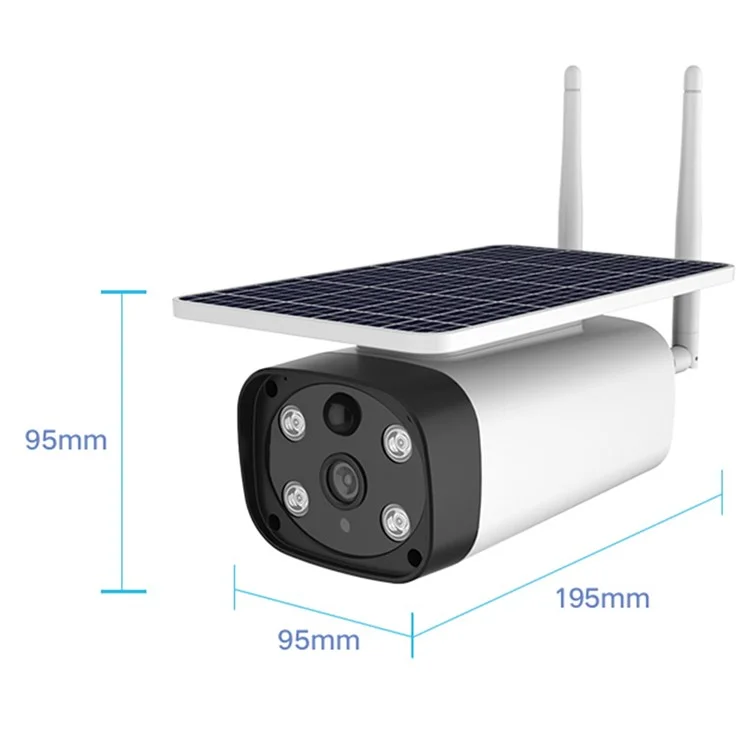 Y8 2MP HD WiFi Solar-Powered Home Camera Full-Color 1080P Security Camera (No Battery)