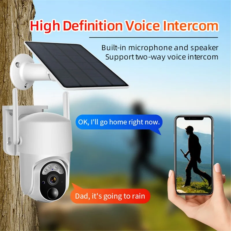 S50 EU Version 4G Smart Camera Baby Home Monitor Solar 3MP Sicherheitskamera