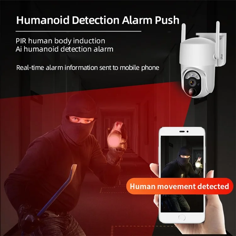 S50 US Version 4G 3MP Security Camera Solar Smart Camera Baby Home Monitor