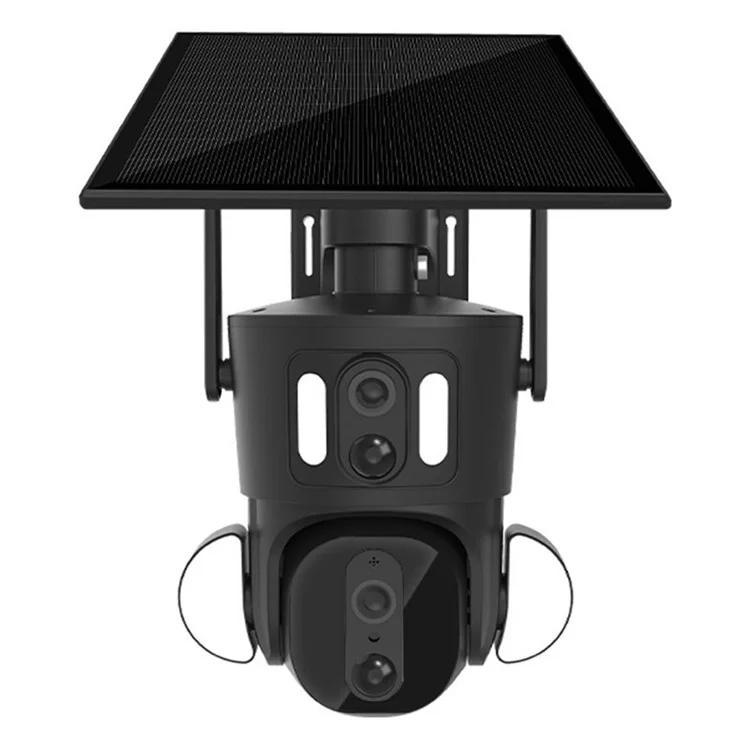 Q32 2K / 4MP Câmera Zoom com Lentes Duplas Alimentada por Energia Solar Câmera de Monitoramento Wireless WiFi