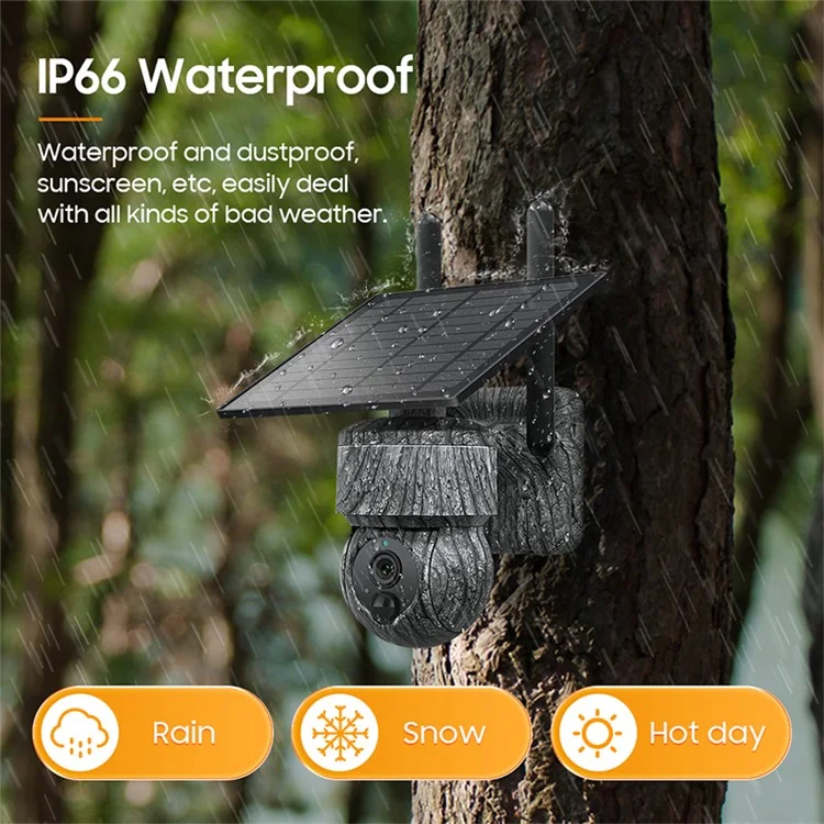 Q51 UBOX App Tarnung Nachtsicht HD Outdoor Solar Überwachungskamera WLAN