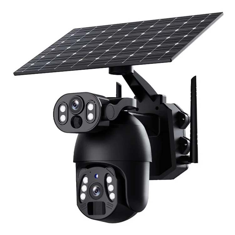 Q6 Pro 6MP Dual Lens HD Full-Color Night Vision Solar-Powered Camera, WiFi Version