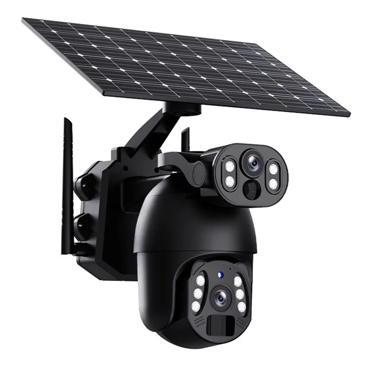 Q6 Pro 6MP Dual Lens HD Full-Color Night Vision Solar-Powered Camera, WiFi Version