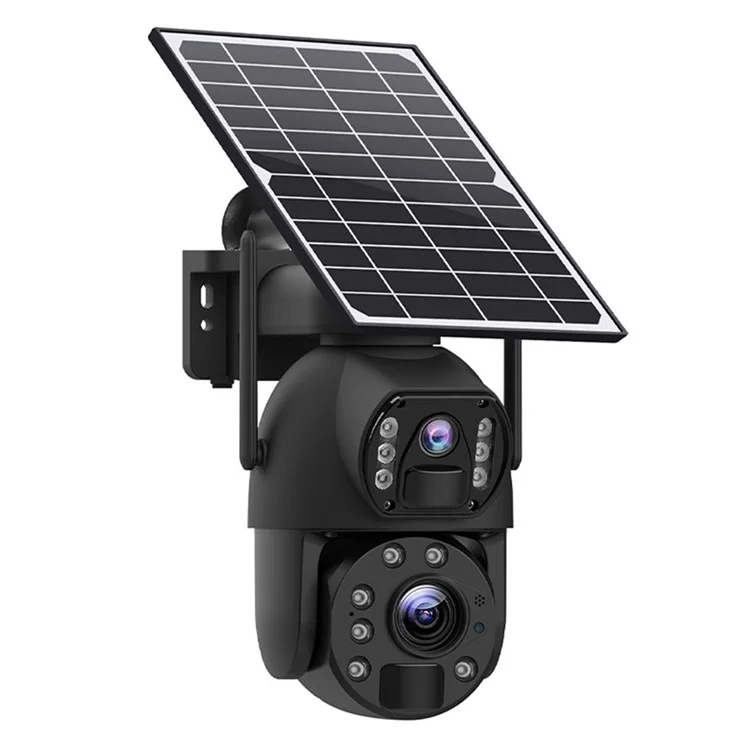 Q59 6MP HD 10X Zoom Dual-Lens Solar-Powered Camera, WiFi Version