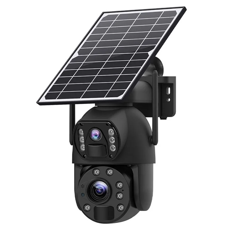 Q59 4G EU Version 6MP HD 10X Zoom Camera Dual-Lens Solar-Powered Camera