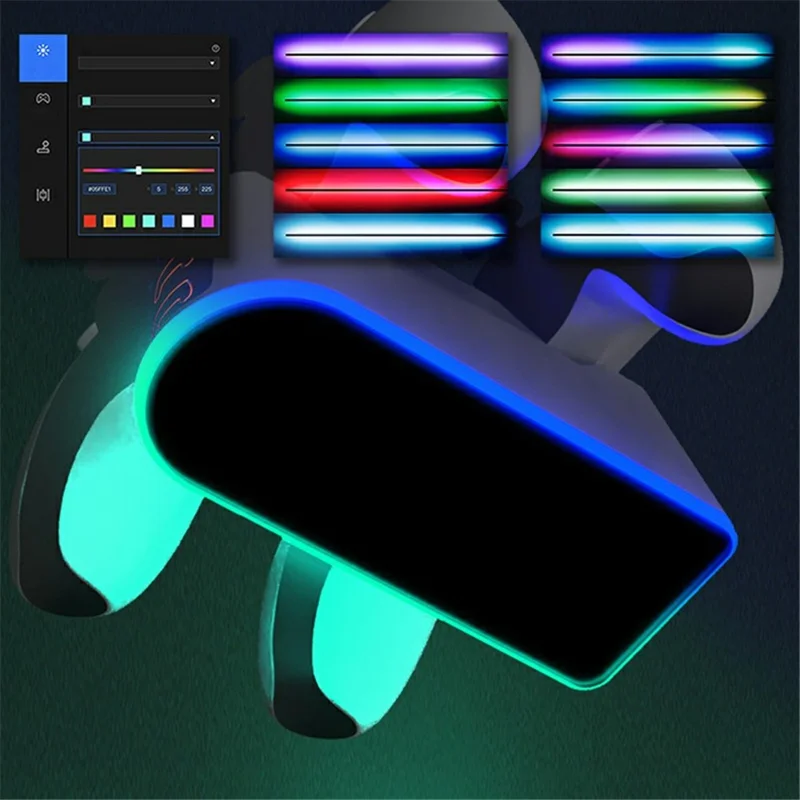 DSP-828 For Sony PlayStation 5 Game Controller Dual Slot Charger Dock LED Light Fast Charging Station
