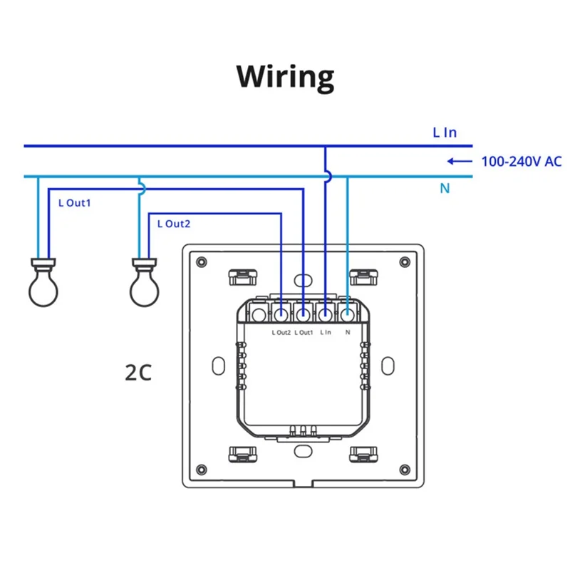 SONOFF TX Ultimate Smart Touch Wall Switch with WiFi and eWeLink-Remote Compatibility - EU Plug / T5-1C-86