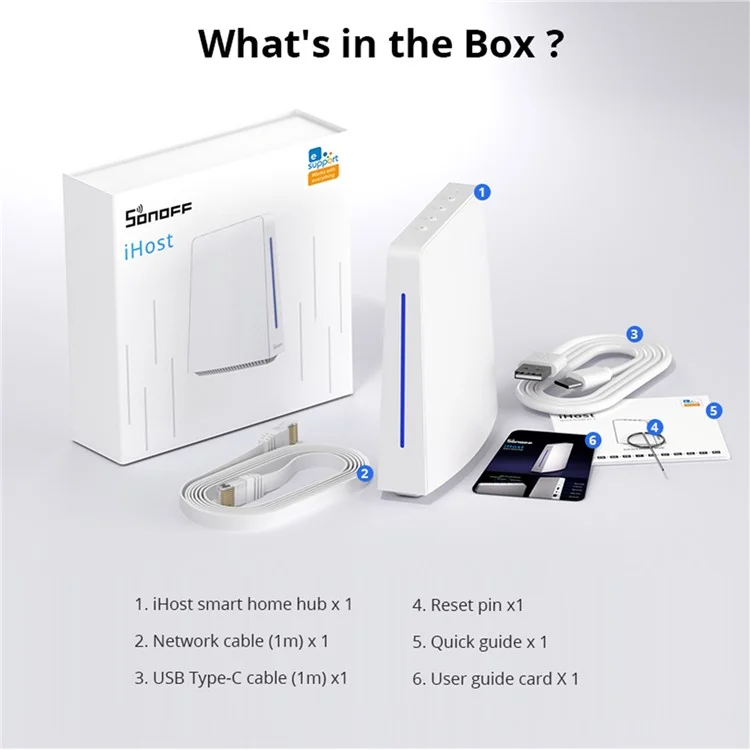 SONOFF iHost Умный домашний концентратор Шлюз AI Bridge RV1109 DDR4 2GB 