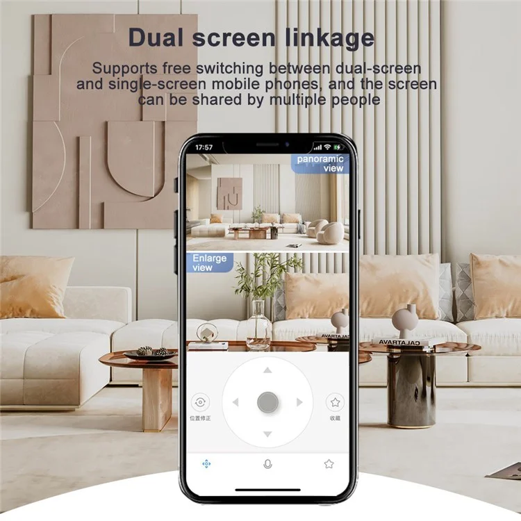 Ampoule Caméra WiFi Bluetooth D211EM 3MP Forme de Ampoule Détection de Mouvement Voix Bidirectionnelle Vision Nocturne