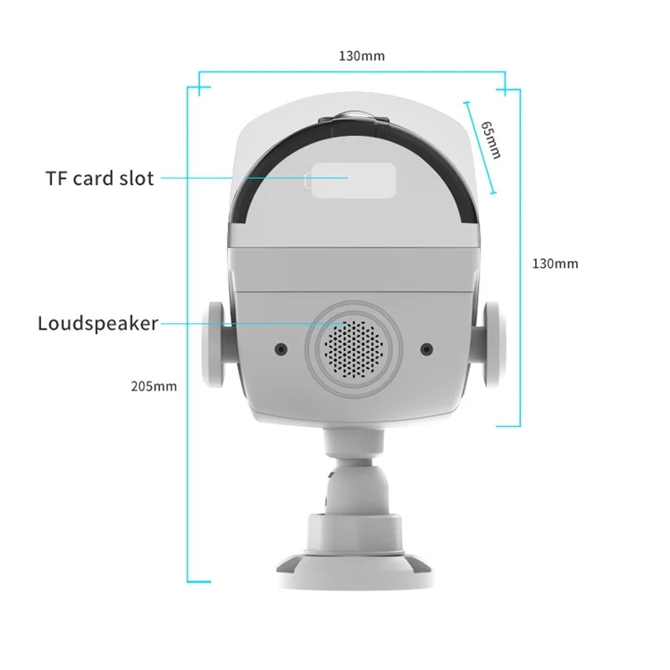 I311M HD Security Camera WiFi Pet Baby Monitor Supports Two-Way Intercom, Cloud Storage - White/EU Plug