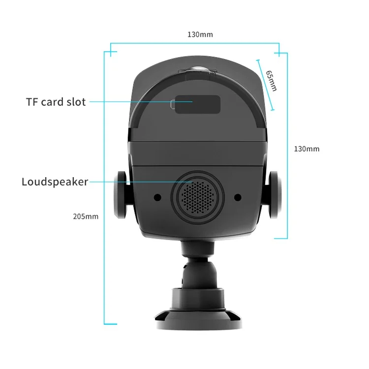 I311M HD Security Camera WiFi Pet Baby Monitor Supports Two-Way Intercom, Cloud Storage - Grey/US Plug