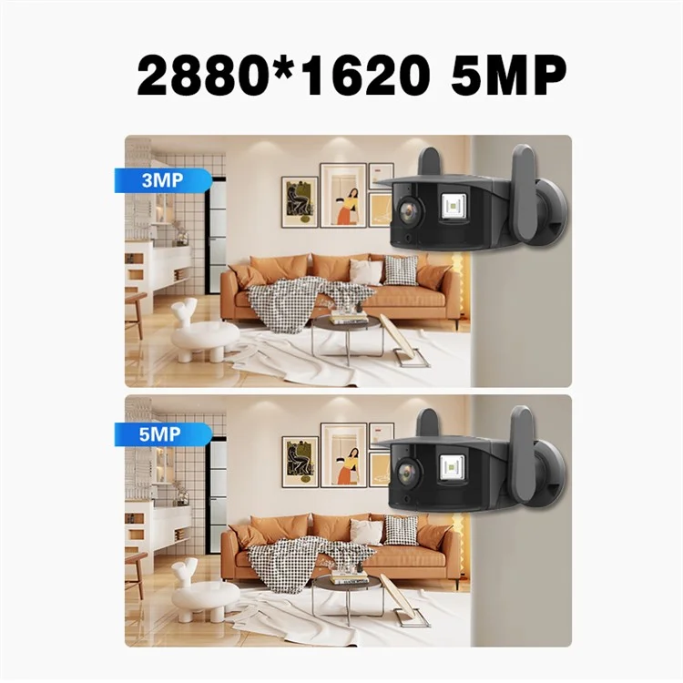 I311M HD Security Camera WiFi Pet Baby Monitor Supports Two-Way Intercom, Cloud Storage - Grey/US Plug