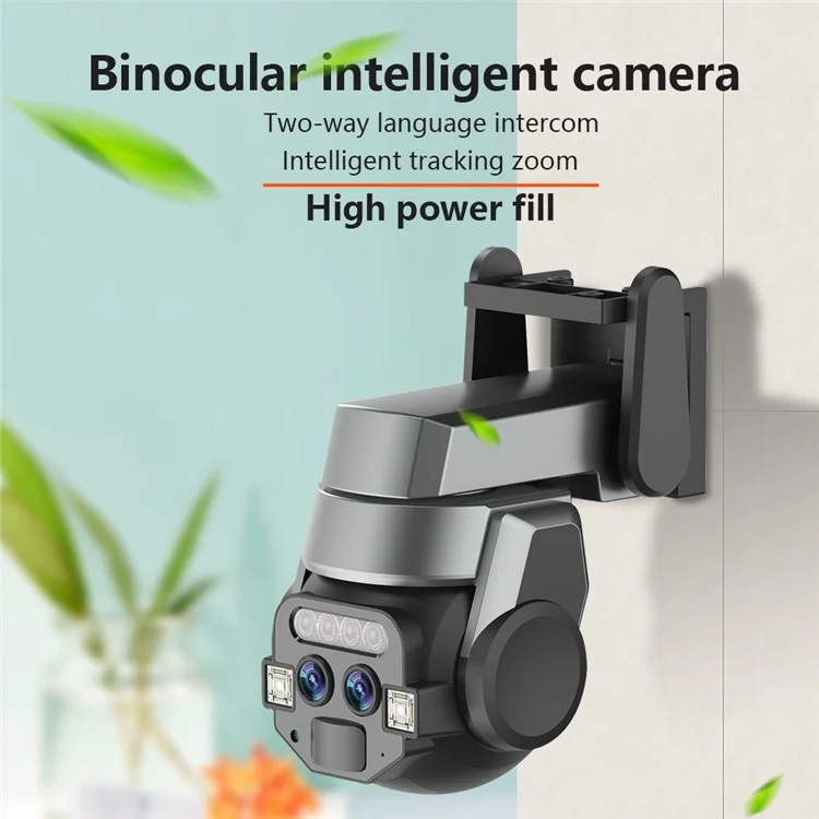 Q820M 10x Zoom Binocular Monitor Night Vision Home Surveillance WiFi Camera - EU Plug