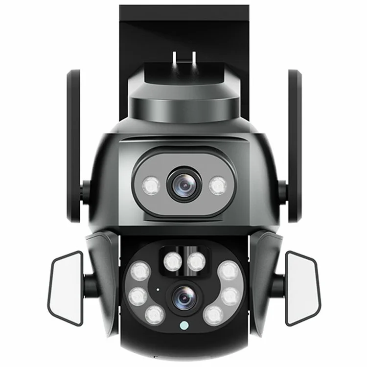 Q821 4MP 2.4G WiFi 3D Câmera de Vigilância Direcional Night Vision Monitor - Plugue da UE