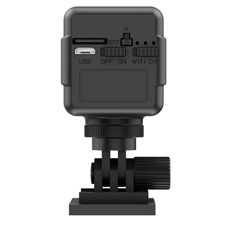 S6 Cámara de vigilancia doméstica de bajo consumo con visión nocturna en blanco y negro, audio bidireccional y WiFi Mini
