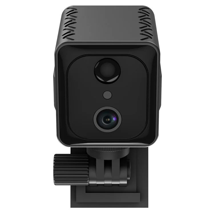 S6 Cámara de vigilancia doméstica de bajo consumo con visión nocturna en blanco y negro, audio bidireccional y WiFi Mini