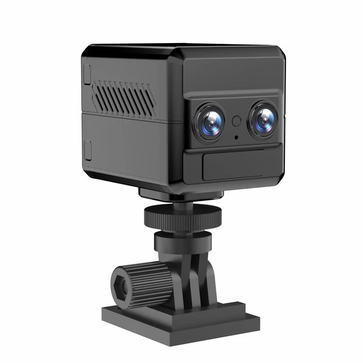 Cámara de seguridad doméstica 4G de visión nocturna 4K HD, con doble lente recargable, versión europea