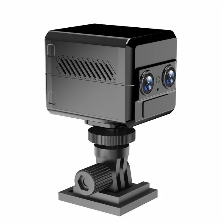 Cámara de seguridad doméstica 4G de visión nocturna 4K HD, con doble lente recargable, versión europea