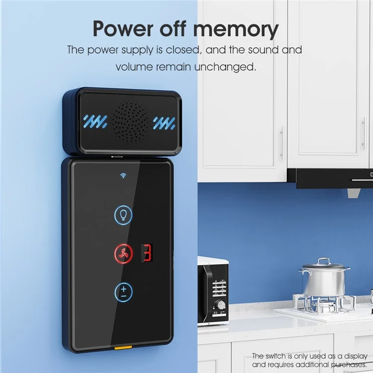 Smart Wireless Doorbell 4-Gear Volume Waterproof Home Door Bell, 2 Receiver + 2 Buttons (CE is applying) - Black