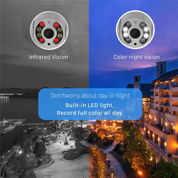 Waterproof 1080P PTZ Wireless IP Camera 4X Digital Zoom Speed Dome Camera - EU Plug